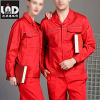 红色电力工作服套装 纯棉工作服防静电 LNDJL-QD370